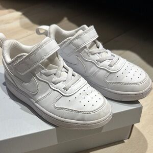 Nike Kids All-White Sneakers